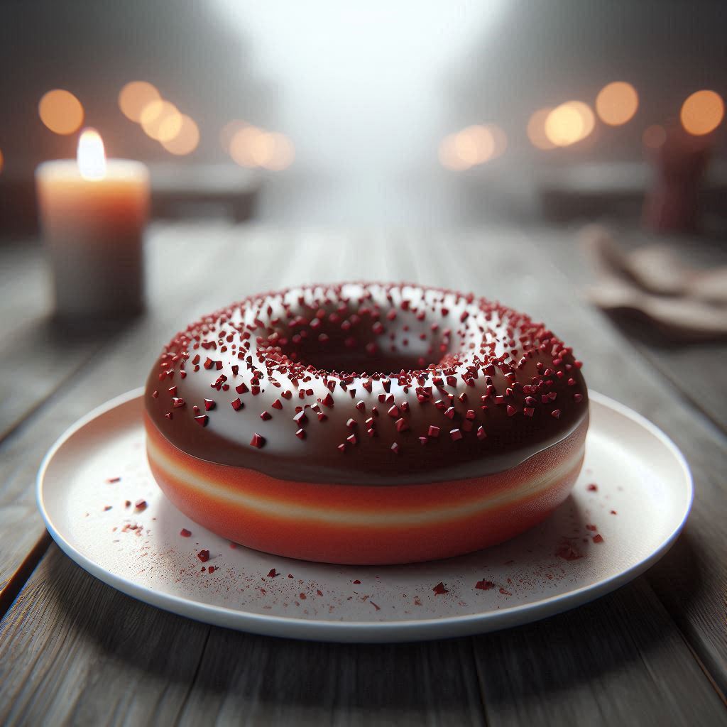 image of donut with chocolate glaze